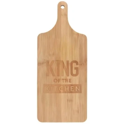 Image of Something Different FA_38622 Premium Wooden King of The Kitchen Chopping Board 19 x 46 cm (1 Pc), Bamboo