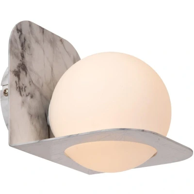 Image of Lucide DAVY Wall light Bathroom 1xG9 IP44 Black