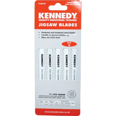 Image of Kennedy Jigsaw Blades Equivalent to Bosch T345XF) PKT 5