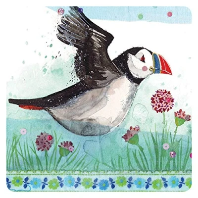 Image of Alex Clark Flying Puffin Coaster
