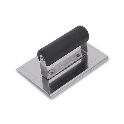 Image of Marshalltown CE503SP Stainless Steel Edging Trowel with Plastic Handle, Concrete Rounding, Radius: 3mm, Lip: 6mm, Dimensions: 152x76mm