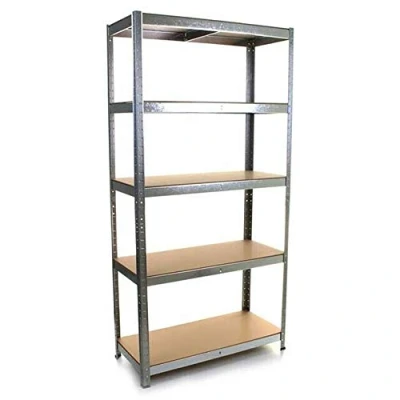 Image of Denny Shop Heavy Duty 5 Tier Racking Shelf Garage Shelving Storage Shelves Unit 180x90x40cm by Crystals®