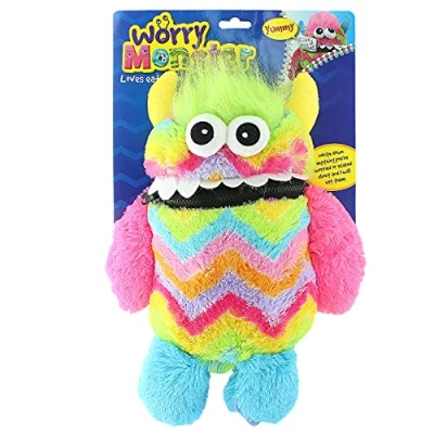 Image of AGP ADVANCED GLOBAL PRODUCTIONS Scary Worry Monster Toy School Bag Bad Dreams Bullying Eating Worries Nightmare
