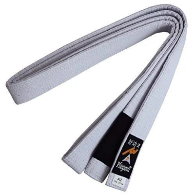 Image of Martial Arts Competition Grade Ju Jitsu White Pro Thick Quality Belt (A4)