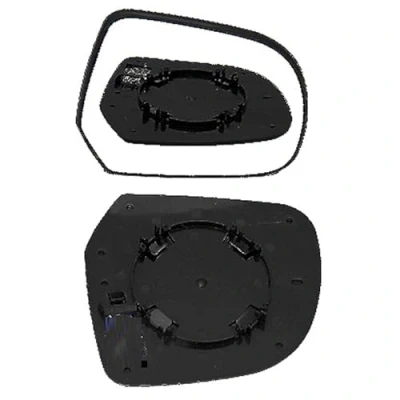 Image of Clip on Heated Base Wing Mirror Glass fits Nissan Leaf 2010 to 2017 Right Driver Side