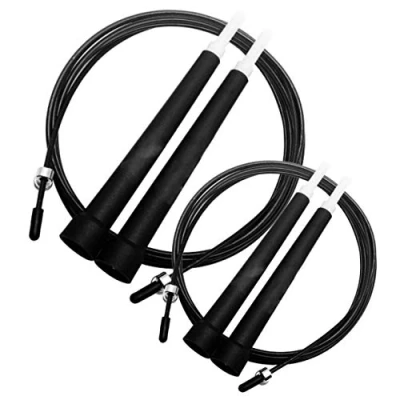 Image of Generise Speed Skipping Rope Adult Jump for Fitness, Gym, Boxing, Crossfit &amp; Exercise Conditioning Perfect Home Workout Suitable Men Women x2