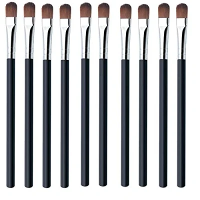 Image of 10 Pcs Eyeshadow Brush Makeup Brushes Make up with Soft Synthetic Hairs,Eyeshadow Applicator Blending Foundation Concealer,Eyebrow,Eyeliner