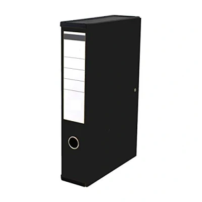 Image of Very Strong Premium Quality Linen Box Files A4 Foolscap (Black)