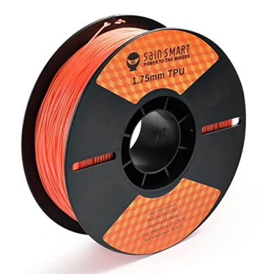 Image of SainSmart Orange to Yellow Color Change 95A TPU Filament 3D Printer Changing with Temperature 1.75 mm 1Kg/ Spool