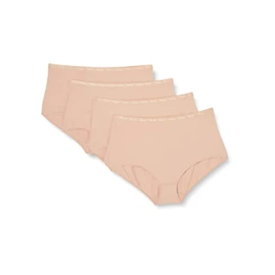 Image of Playtex Brief Woman Organic Cotton Midi x4, Skin, XL