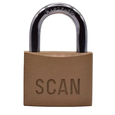 Image of Scan Brass Padlock 50mm SCAPLB50