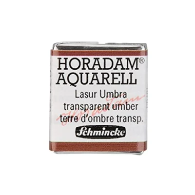 Image of Schmincke HORADAM® AQUARELL Finest Artists&#039; Watercolour Paints, 671 Transparent Umber, 14 044, 1/2 pan