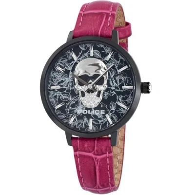 Image of Police Women&#039;s Analogue Quartz Watch with Leather Strap PL.16032MSB/06