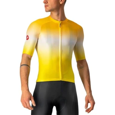 Image of CASTELLI 4522014 730 AERO RACE 6.0 JERSEY Sweatshirt Men&#039;s Maize/saffron 3XL