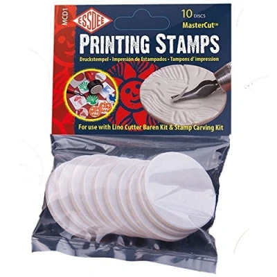 Image of Essdee Self Adhesive MasterCut Printing Stamps (For use with Lino Cutter and Stamp carving kit),Multicoloured,16.2 x 10.4 2.5 cm