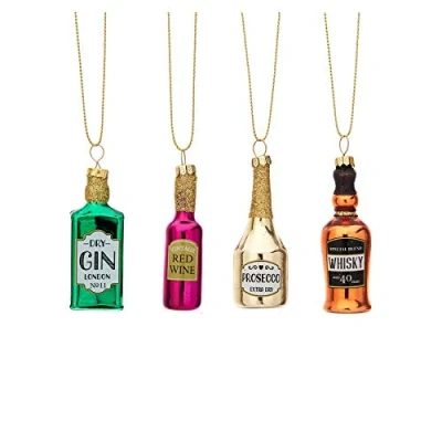 Image of Sass &amp; Belle Christmas Cheer Shaped Baubles Set of 4