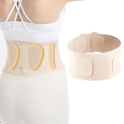 Image of Back Support Belt Lower Lumbar Brace for Women Adjustable Breathable Waist Men Pain Sciatica