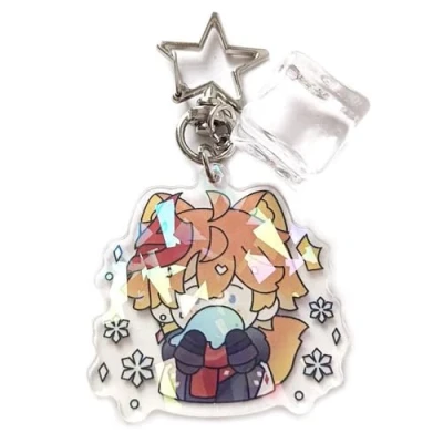 Image of westtrend Game Genshin Keychain Impact Character Venti Zhongli Xiao Tartaglia Pendant Keyring Bag Hanging Accessories Novelty Gift for Boys Girls