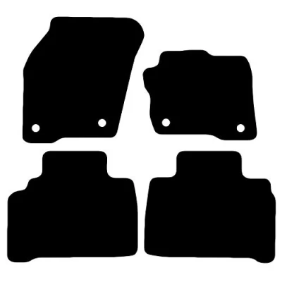 Image of Carsio Carpet Car Mats For Ford Galaxy 2015 + Onwards 4 Piece Set Tailored Fit Floor Mat Complete Accessory Black Custom Fitted All Weather, Anti Slip Backing &amp; Trim