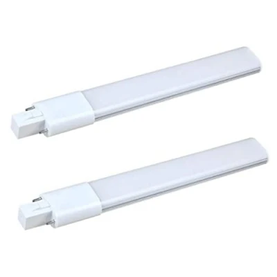 Image of Compact Bulb G23 LED PL Lamp, 2 Pin 2PCS Tube Shape Light Cool White 6000K Energy Saving Lamp AC 85 265V Lamp,G23 Fluorescent Tube,2 Light,Plug in