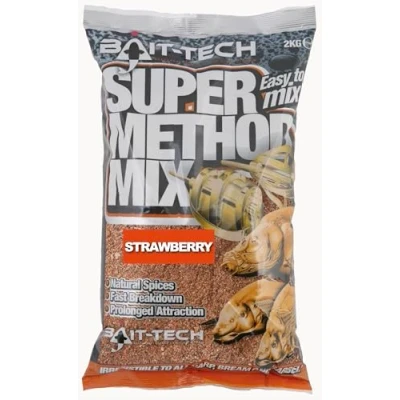 Image of Bait Tech Super Method Mix Strawberry 2kg Fishing