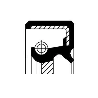 Image of MD031837, MD339026, MD372248 Crankshaft Seal CORTECO 19034920B frontal sided FPM (fluoride rubber) MITSUBISHI: Lancer 7 Limousine,