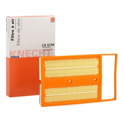 Image of 72407858 Air Filter MAHLE ORIGINAL LX 4136 48mm 205mm 280, 346mm Insert VOLKSWAGEN: Polo V Hatchback, SEAT: Ibiza 4, Toledo 4 ST