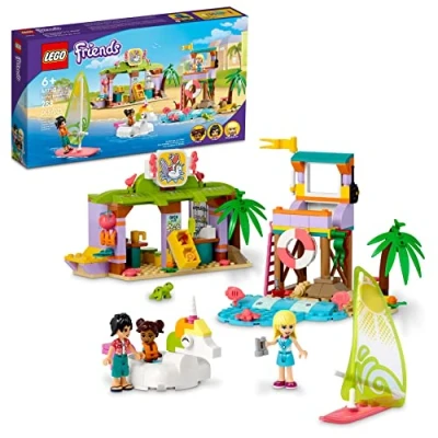 Image of LEGO Friends Surfer Beach Fun 41710 Building Toy Set for Girls, Boys, and Kids Ages 6+ (288 Pieces)