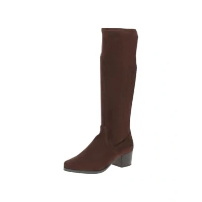 Image of CAPRICE Women&#039;s Long Boot Flat 9 25506 41 Knee High, Dk BRN Stretch, 4 UK