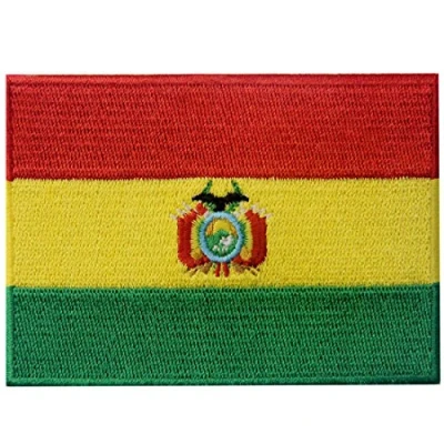 Image of Bolivia Flag Embroidered Patch Bolivian Iron On Sew National Emblem