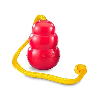 Image of KONG Classic with Rope Dog Toy, Medium