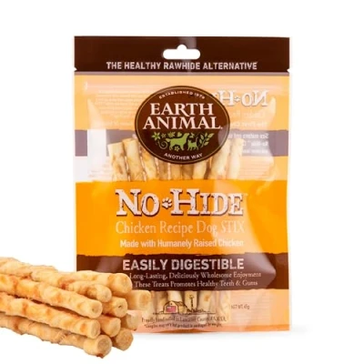 Image of Earth Animal No Hide Chicken Dog Stix 10pk 45g