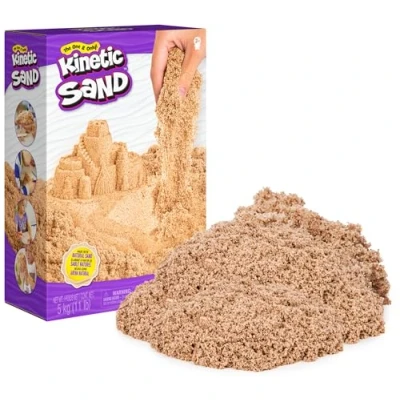 Image of Kinetic Sand 5 kg Original Magic from Sweden, Natural Brown, Known Nurseries, for Relaxed, Creative Indoor Play, Children 3 Years
