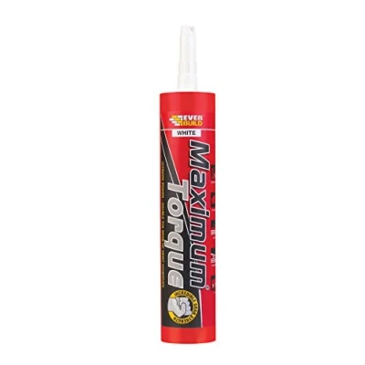 Image of Everbuild Maximum Torque High Strength, Hybrid Polymer and Grab Building Adhesive, Suitable for Bond Metals Polyster White 290 ml