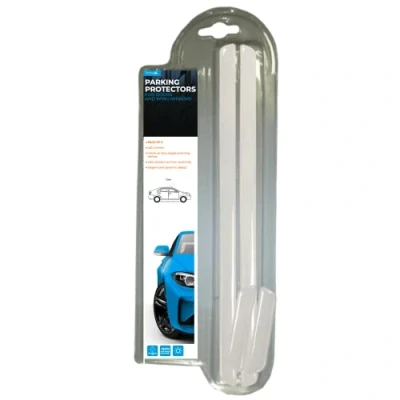 Image of Simply PP004 Clear Parking Protectors for Bumpers Pack of 2 30cm x 4cm Protect Cars from Scratches Elegant &amp; Sturdy Design Easy Application