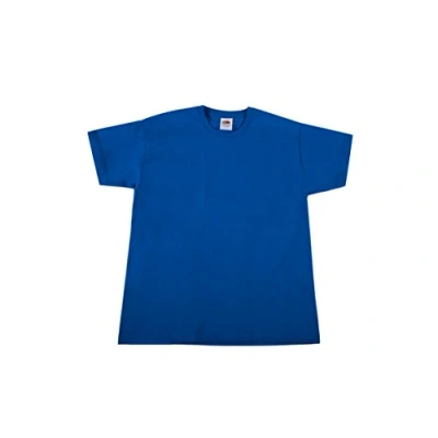 Image of Fruit of the Loom Boys&#039; Valueweight T Kids Shirt (Pack 2) Blue 14 Years