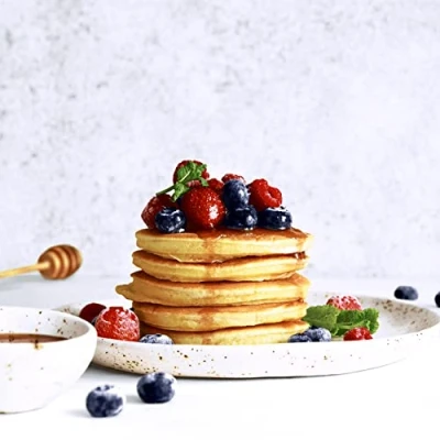 Image of 20 napkins, pancakes with berries, table decoration, decoupage, napkin technology, 33 x cm