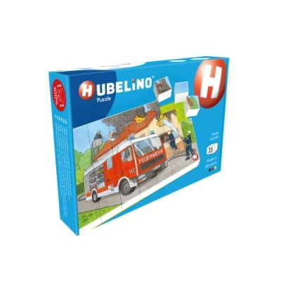 Image of Hubelino 410139 Feuerwehr Puzzle Fire Brigade Insert, Multicoloured
