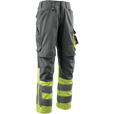 Image of Mascot 15679 860 1817 90C58 Size L90cm/C58 &quot;Leeds&quot; Trousers Dark Anthracite/Yellow
