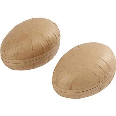 Image of Crafty Capers 2 Two Part Opening 12cm Paper Mache Easter Eggs to Decorate