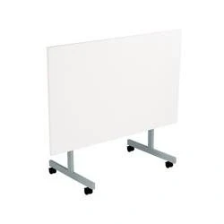 Image of Allegro Tilting Table 1200x700 Silver Legs White Top Ref OETT1270SVWH