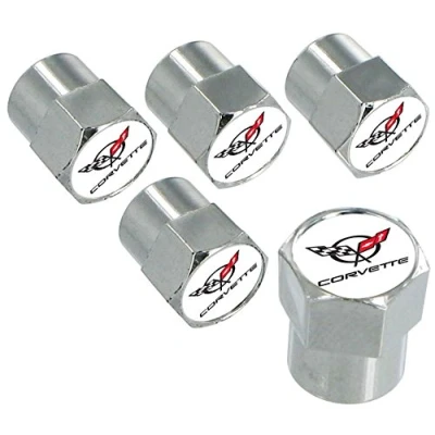 Image of Chevrolet Chevy Corvette C5 Chrome Valve Cap Covers