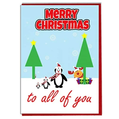 Image of AK Giftshop Merry Christmas Card To All Of You