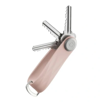 Image of Orbitkey Active Key Organizer Weather Resistant, Stainless Steel Locking Mechanism, Slim &amp; Quiet Profile, Dusty Pink, One size