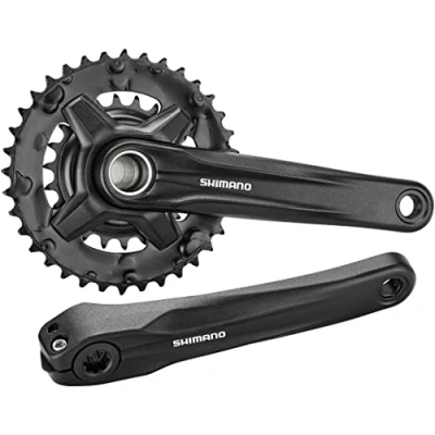 Image of Shimano Altus FC MT210 2 piece chainset 9 speed, 170 mm, 36 / 22T, black