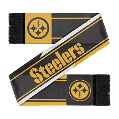 Image of FOCO Winter Fan Scarf NFL Colourwave Pittsburgh Steelers