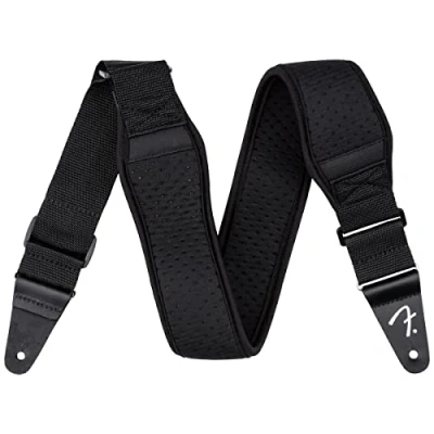 Image of Fender &quot;Bassman &quot; Neoprene Strap 2.5&quot; Wide Color: Black
