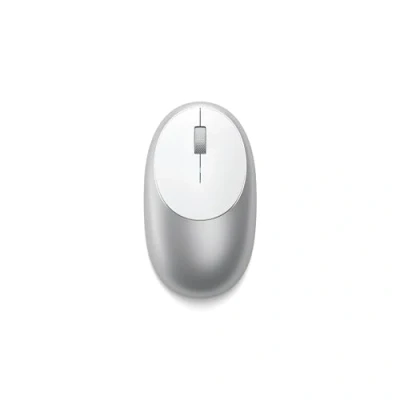 Image of Satechi Aluminum M1 Bluetooth Wireless Mouse with Rechargeable Type C Port For M2/ MacBook Pro/Air, iPad M2 Mac Mini, iMac and more (Silver)