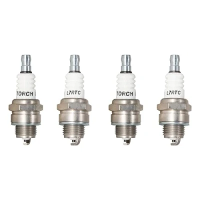 Image of TORCH 4pcs L7RTC Spark Plug Solid Terminal Repalce for 859/RCJ7Y 863/RCJ8Y 852/RCJ6Y 853/CJ7Y 848/CJ8Y 858/CJ6Y, N GK 6703/BPMR7A BPM7A BPMR6A, WSR5F 7547/WSR6F, stk 6043 W22MPR U, OEM
