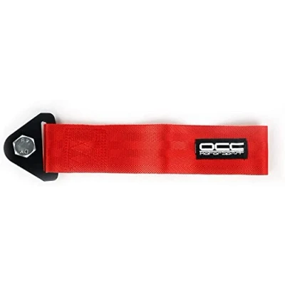 Image of OCC MOTOR SPORT OCCRC013 RED TOW STRAP, 250 mm x 50